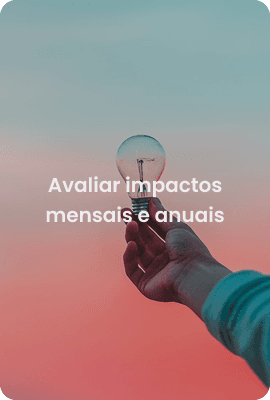 Avaliar impactos mensais e anuais